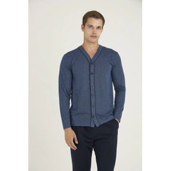 Kocabey 9225 Erkek V.yaka Boydan Düğmeli Pijama Takım