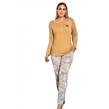 Limissi Viskon Alt Desenli Pijama Takımı