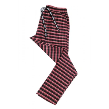 Pijalüx Erkek  Kareli Poplin Cepli Alt Pijama