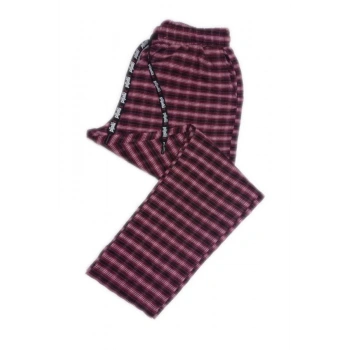 Pijalüx Erkek  Kareli Poplin Cepli Alt Pijama