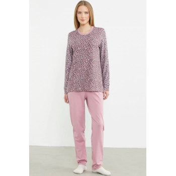 Sementa 76413 Leopar Kombinli Pijama Takımı