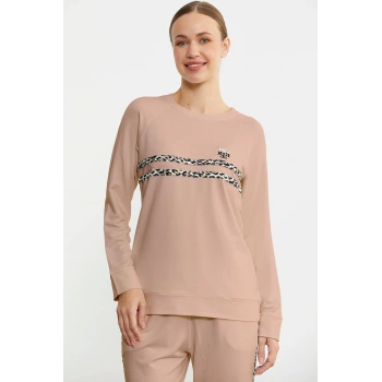 Sementa 76446 Leopar Çizgili Jogger Pijama Takım