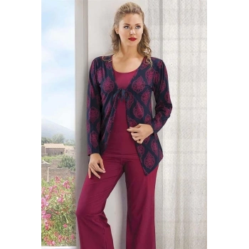 Üç Parçalı Kadın Pijaması 80017