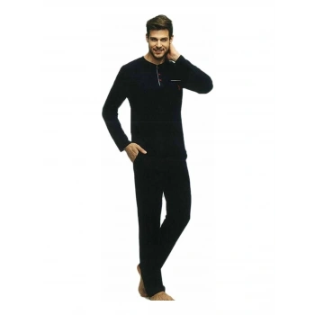 Us Polo 17384 Erkek  Uzun Kol Pijama Takımı