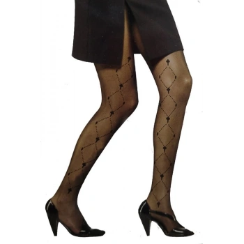 Vog Bali Model Siyah Renk Desenli Külotlu Çorap