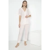 Alın A301 Bayan Kısa Kol Viscon Pijama Takımı