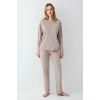 Arnetta 3407-s Kadın Uzun Kol Pijama Takım