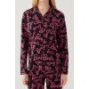 Barbie 1767-s Kadın Gömlek Yaka Pijama Takımı