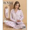 Boyraz 20709 Milan Gömlek Yaka Uzun Kol Pijama Takımı
