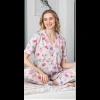 Freshness 107 Fil Desenli Patlı Kısa Kol Pijama Takımı
