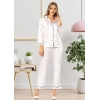 Freshness 2045 Saten Gömlek Yaka Patlı Pijama Takımı