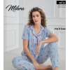 Mihra 90141 Kadın Boydan Düğmeli Pijama Takımı