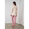 Pjs 24503 Bayan Yazı Detaylı Pijama Takımı