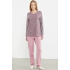 Sementa 76413 Leopar Kombinli Pijama Takımı