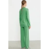 Sementa 76438 Yarım Düğmeli Cep Detaylı Pijama Takım