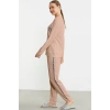 Sementa 76446 Leopar Çizgili Jogger Pijama Takım