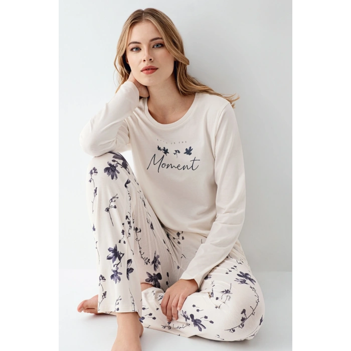 Arnetta 3411-s Kadın Uzun Kol Pijama Takım