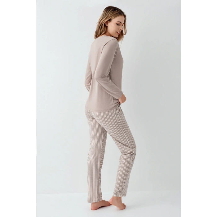 Arnetta 3424-s Kadın Uzun Kol Pijama Takım
