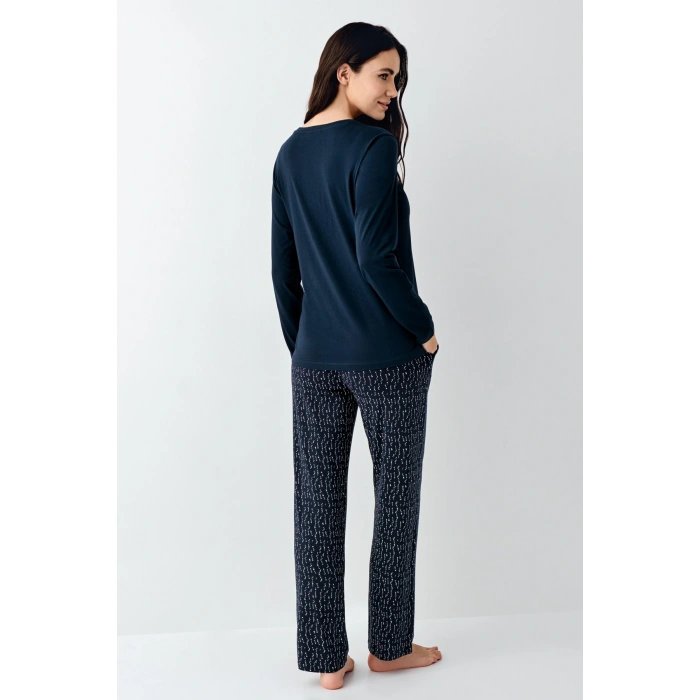 Arnetta 3429-x Kadın Battal Uzun Kol Pijama Takım