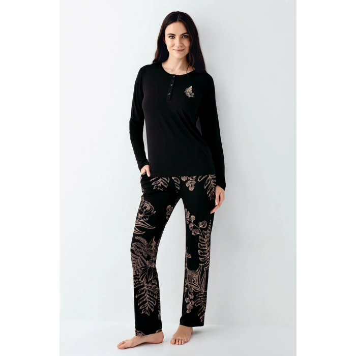 Arnetta 3439-s Kadın Uzun Kol Pijama Takım
