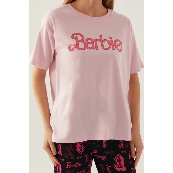 Barbie L1704-s Kadın Kısa Kol Pijama Takımı
