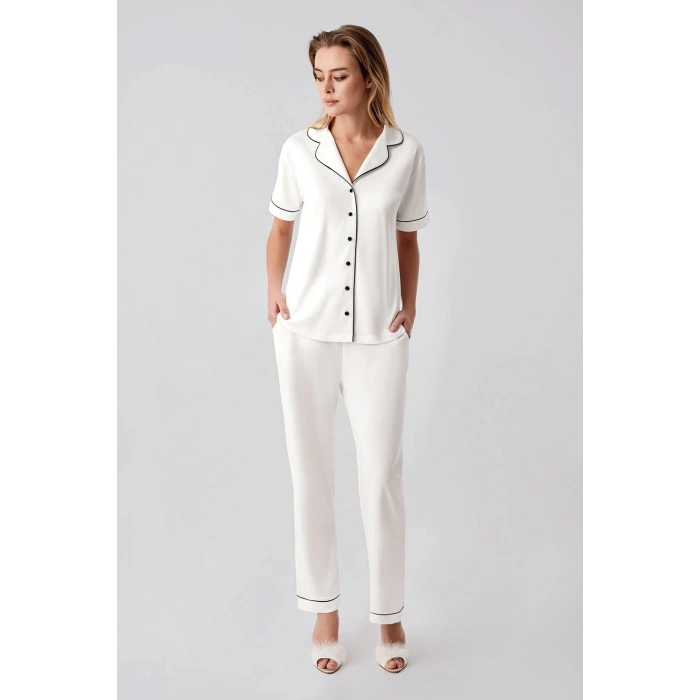 Freshness 324 Kadın 4lü Sabahlıklı Şorlu Pijama Takımı