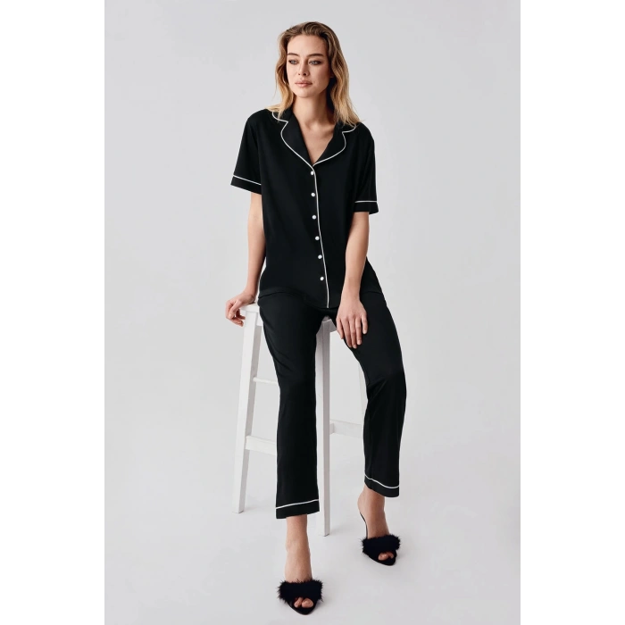 Freshness 324 Kadın 4lü Sabahlıklı Şorlu Pijama Takımı