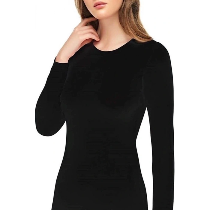 Kadın Modal Uzun Kollu Atlet 1074