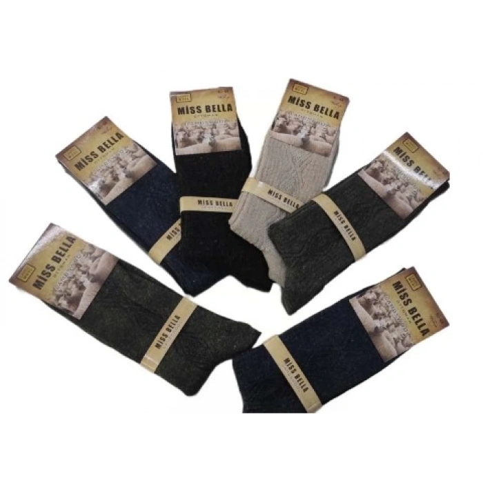 Miss Bella Lamswool Kışlık Erkek Çorap 8 Adet