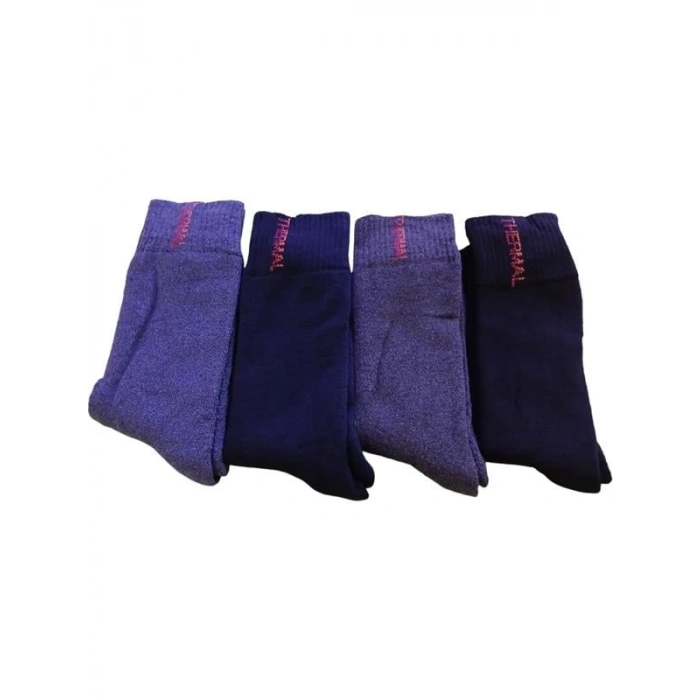 Öz Giray Yeni Üretim Dikişsiz Erkek  İçin Sıcak Tutan Havlu Çorap Füme 40-44 5735