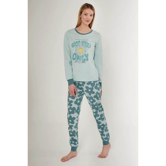 Roly Poly 3247-s Kadın Uzun Kol Pijama Takımı