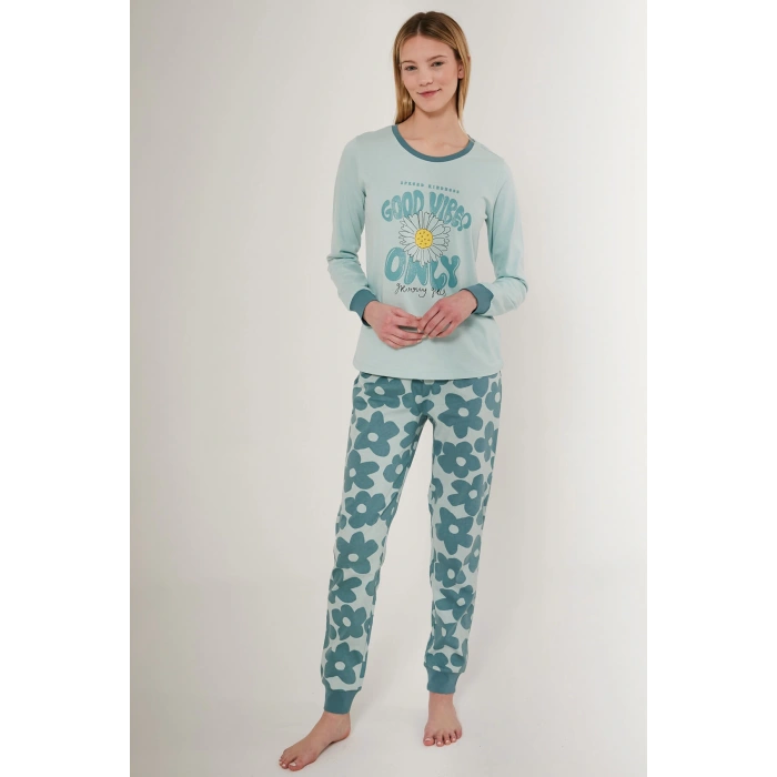 Roly Poly 3247-s Kadın Uzun Kol Pijama Takımı