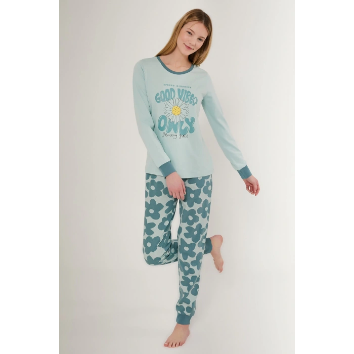 Roly Poly 3247-s Kadın Uzun Kol Pijama Takımı