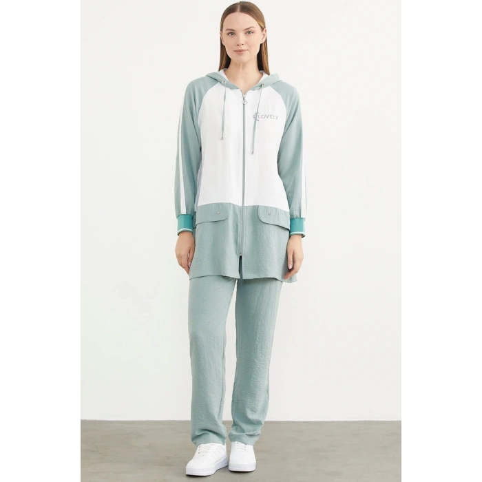 Sementa 76318 Fermuarlı Tunik Krep Takım