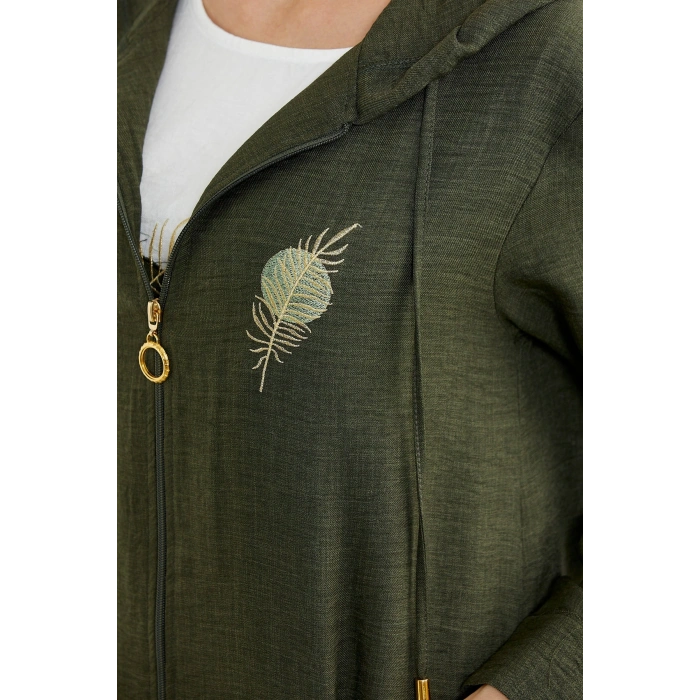 Sementa 76473 Büyük Beden Keten Görünümlü Üçlü Takım