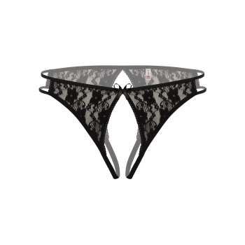 Ağı Açık Büyük Beden Siyah Fantazi Külot