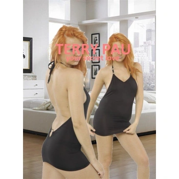 B120626 Metalli Mini Elbise