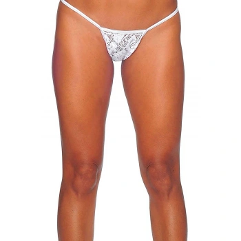 Beyaz Dantelli Tanga Brf1165