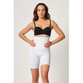 Beyaz Mı Emay 2814 Double Yüksek Bel Boxer Lazer Korse
