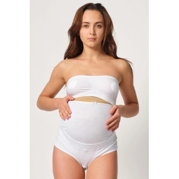 Beyaz Mı Emay 2825 Cotton Hamile Karın Destekleyici Slip Korse