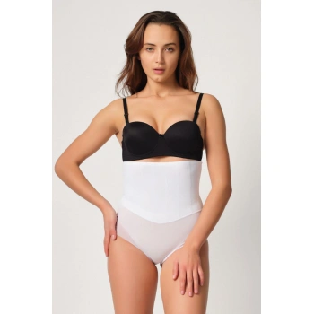 Beyaz Mı Emay 2945 Tül Karyokalı Slip Lazer Korse