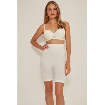 Beyaz Mı Emay 3005 Soft Uzun Paçalı Boxer Korse