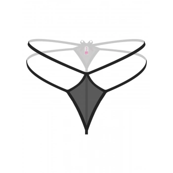 Büyük Beden Siyah Fantezi String Külot