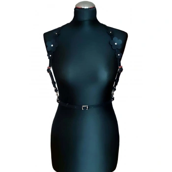 Çiçek Detaylı Çık Göğüs Harness - Brf906