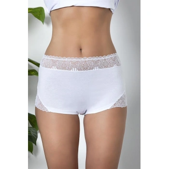 Dantel Detaylı Boxer Beyaz (brf21783)