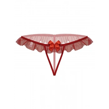 Dantelli Taşlı Büyük Beden Fantezi Bato Külot