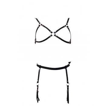 Deri Jartiyer Takım Harness - Brf228