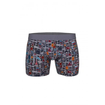 Doreanse Erkek  Modal Baskılı Boxer 1816
