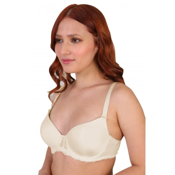 Ekru Mı 189d Pedli Dantelli Balenli Sütyen