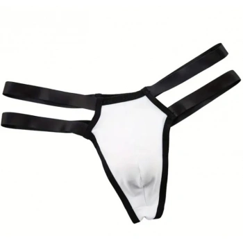 Erkek  Beyaz Lastikli Tanga İç Giyim